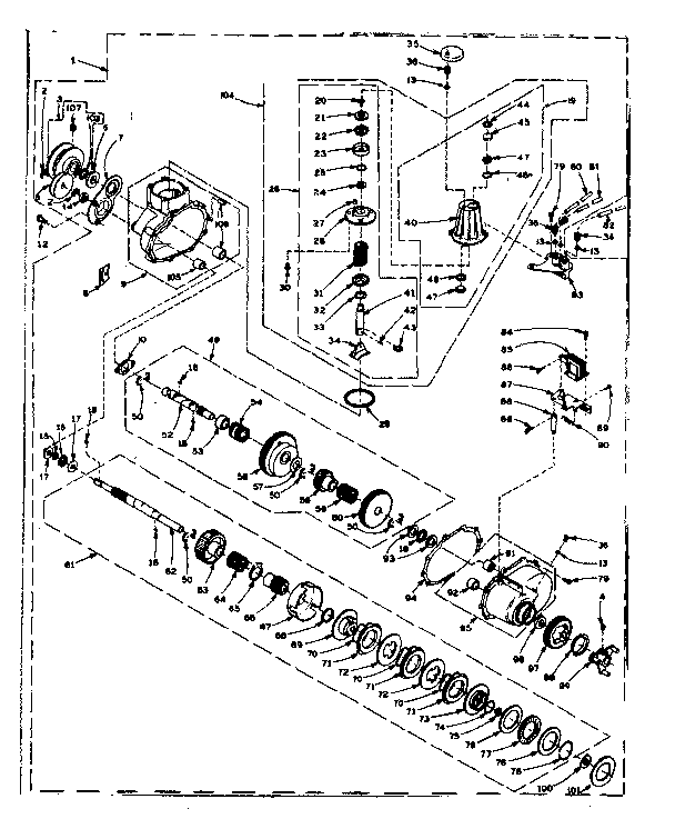 Speed changer assembly