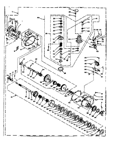 Speed changer assembly