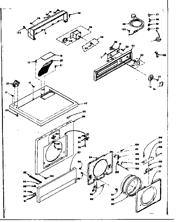 Top and front assembly