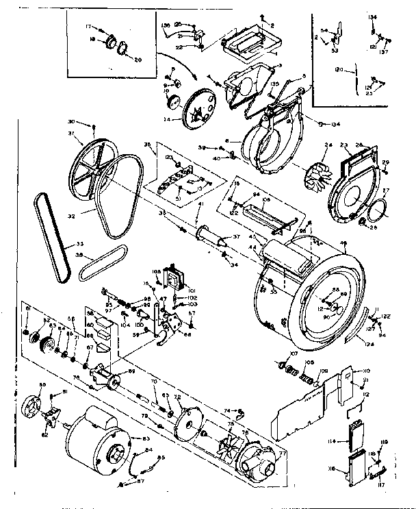Blower, cylinder, pump and motor