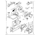Kenmore 1106709700 top and front assembly diagram