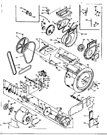 Blower, cylinder, pump and motor