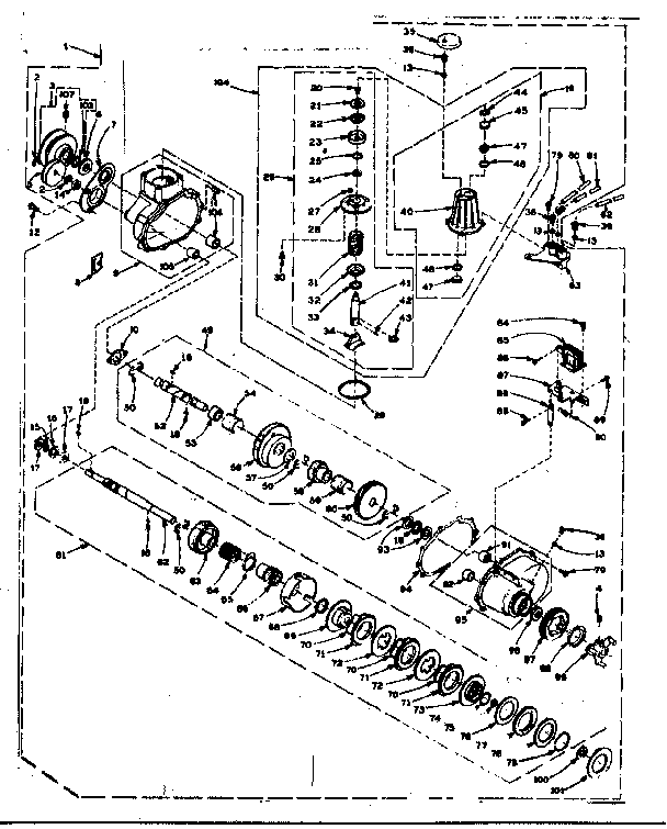 Speed changer assembly