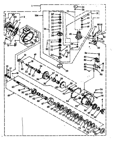 Speed changer assembly
