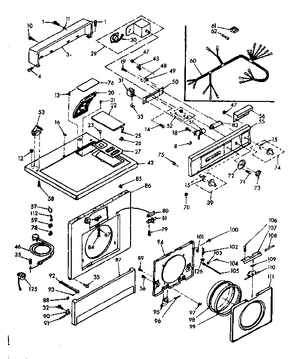 Top and front assembly