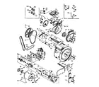 Kenmore 1106709701 blower cylinder pump and motor diagram