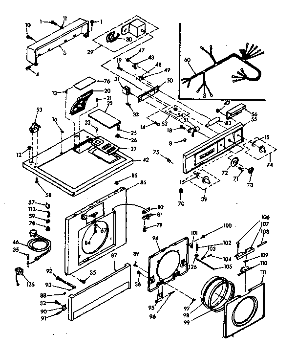 Top and front assembly