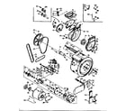 Kenmore 1106709702 blower, cylinder, pump and motor diagram