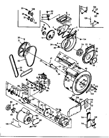 Blower, cylinder, pump and motor