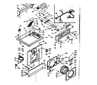 Kenmore 1106709703 top and front assembly diagram