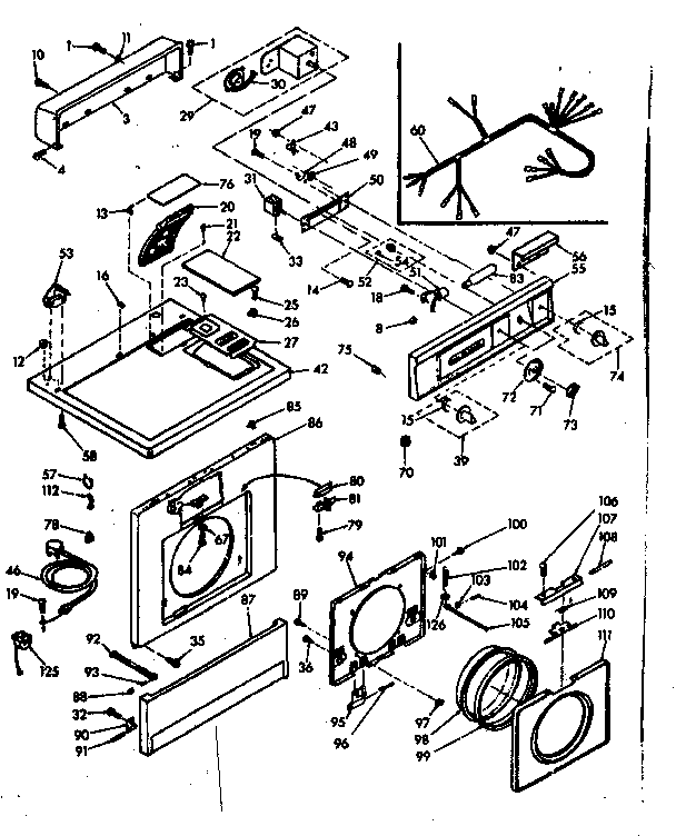 Top and front assembly