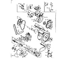 Kenmore 1106709703 blower, cylinder, pump and motor diagram