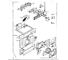Kenmore 1106710500 top and front assembly diagram