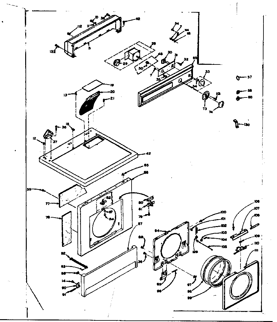 Top and front assembly