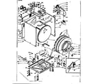 Kenmore 1106710501 base and tank assembly diagram