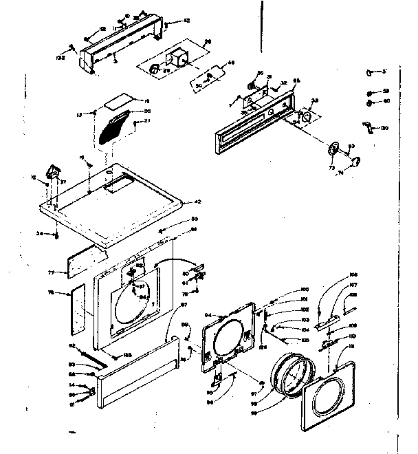 Top and front assembly