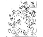 Kenmore 1106710501 blower cylinder pump & motor diagram
