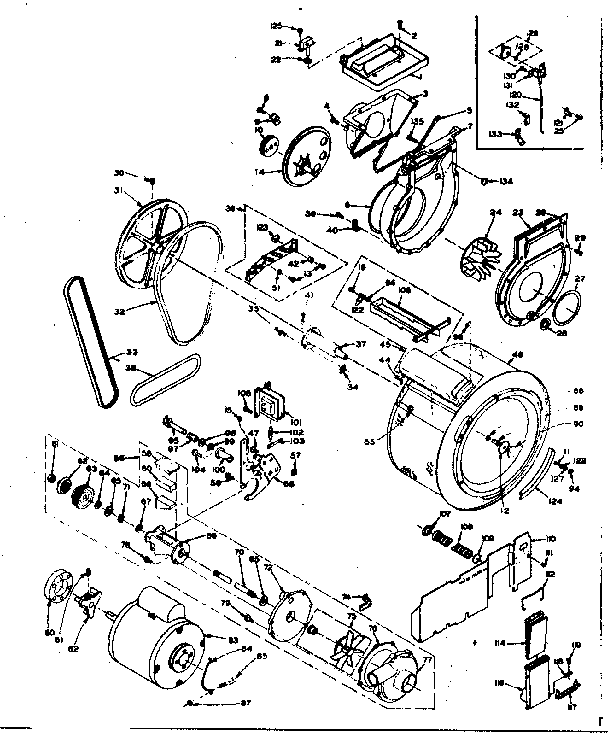 Blower cylinder pump & motor