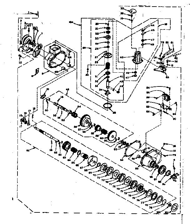 Speed changer assembly