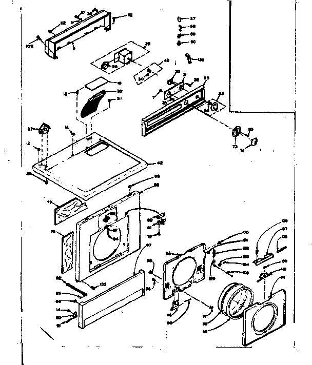 Top and front assembly