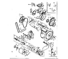 Kenmore 1106710510 blower, cylinder pump and motor diagram