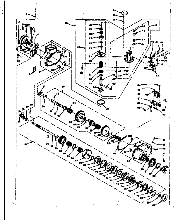 Speed changer assembly