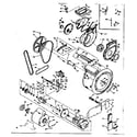 Kenmore 1106710700 blower cylinder pump and motor diagram