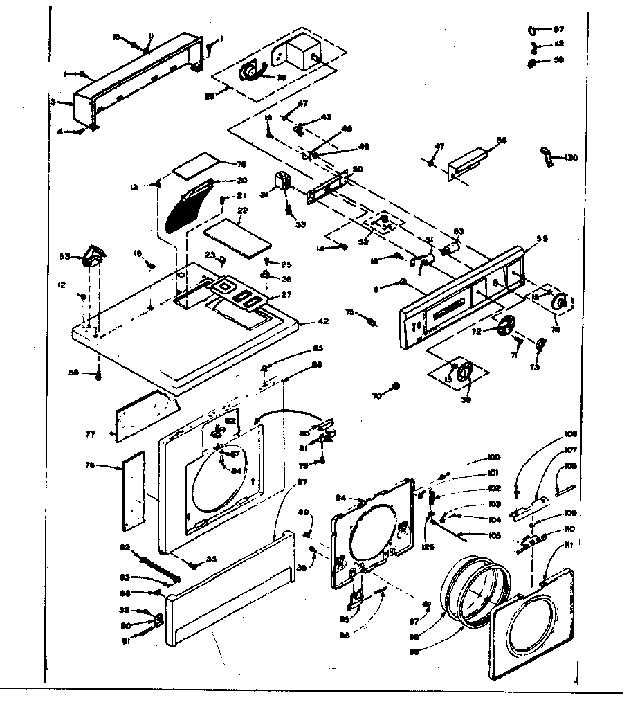 Top and front assembly