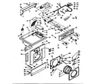 Kenmore 1106710701 top and front assembly diagram