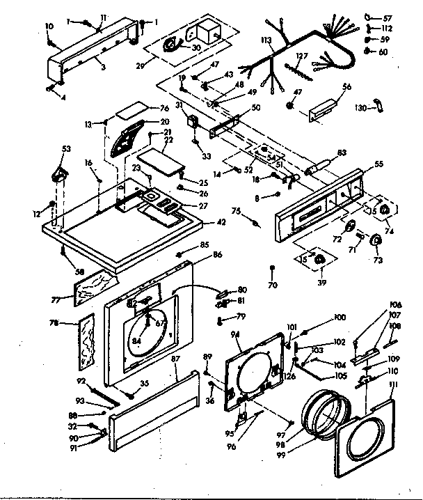 Top and front assembly