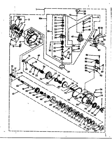 Speed changer assembly