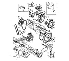 Kenmore 1106710790 blower, cylinder, pump and motor diagram