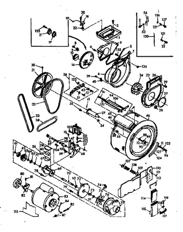 Blower, cylinder, pump and motor