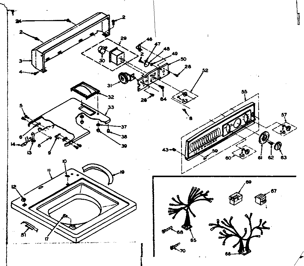 Top and console assembly