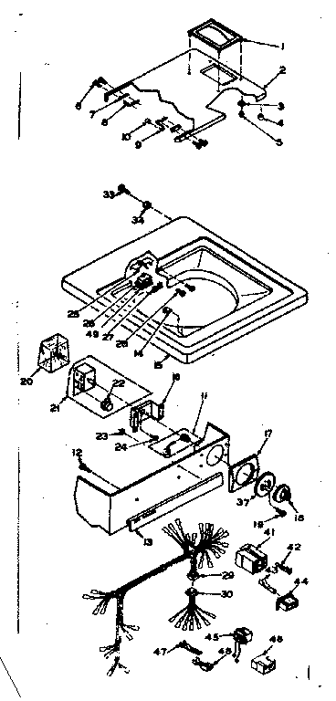 Top and control assembly