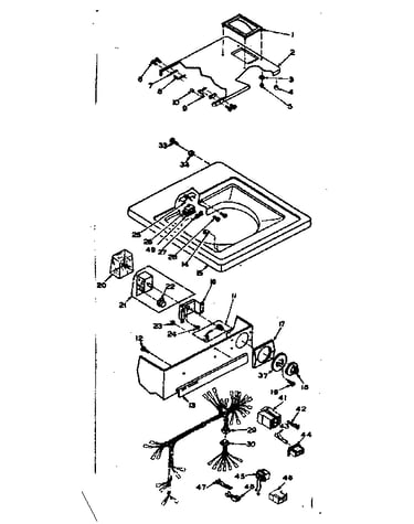 Top and control assembly