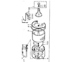 Kenmore 1103733107 tub and basket assembly diagram