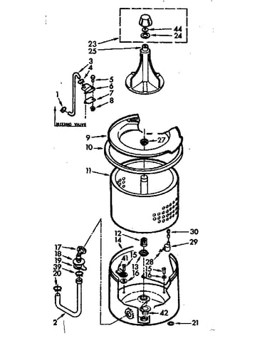 Tub and basket assembly