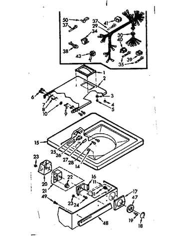 Top and control assembly