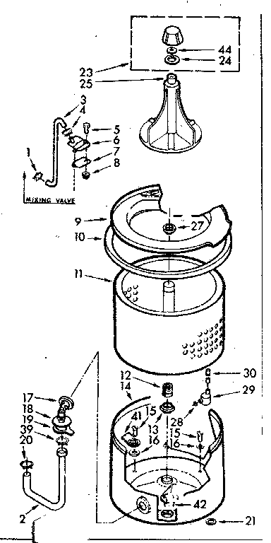 Tub and basket assembly