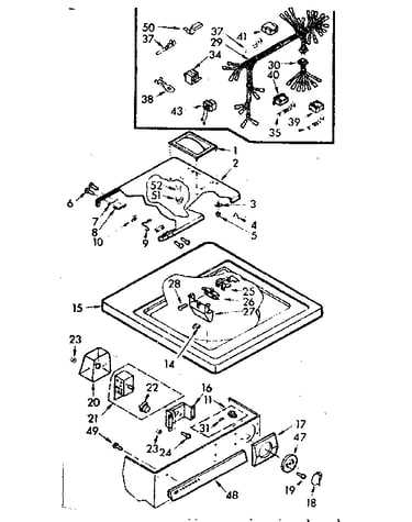 Top and control assembly