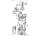 Kenmore 1106733111 tub and basket assembly diagram