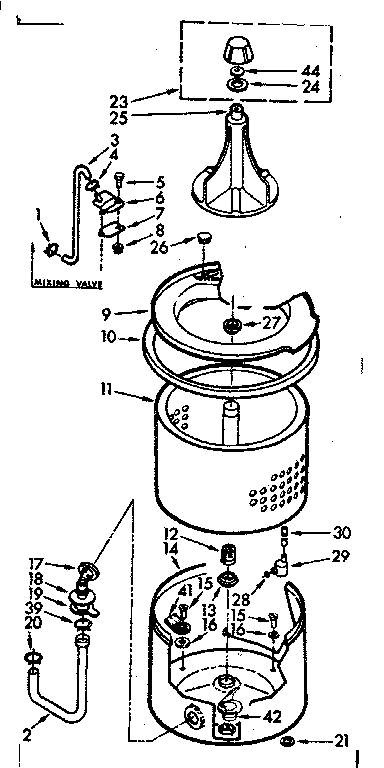Tub and basket assembly