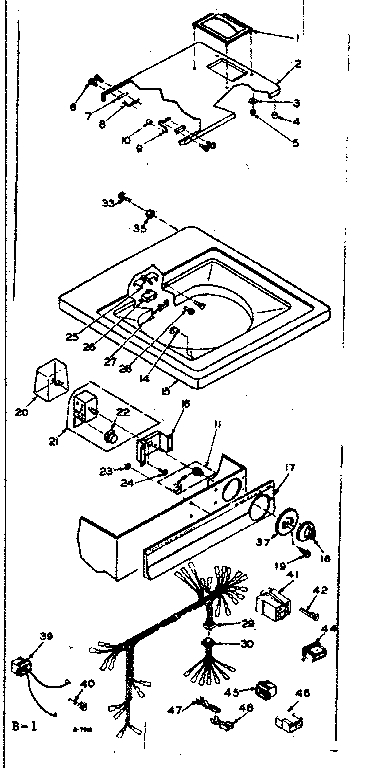 Top and control assembly