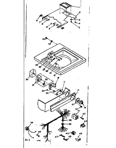 Top and control assembly