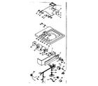 Kenmore 1106733402 top & control assembly diagram