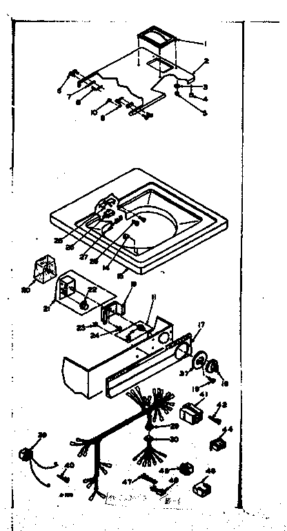 Top and control assembly