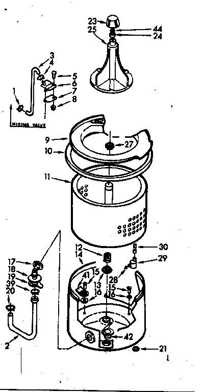 Tub and basket assembly