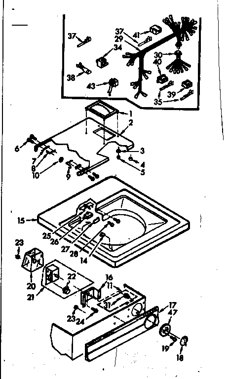Top and control assembly