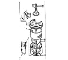 Kenmore 1106733408 tub and basket assembly diagram